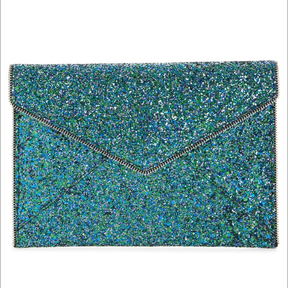 Rebecca Minkoff Glitter Mermaid Leo Clutch